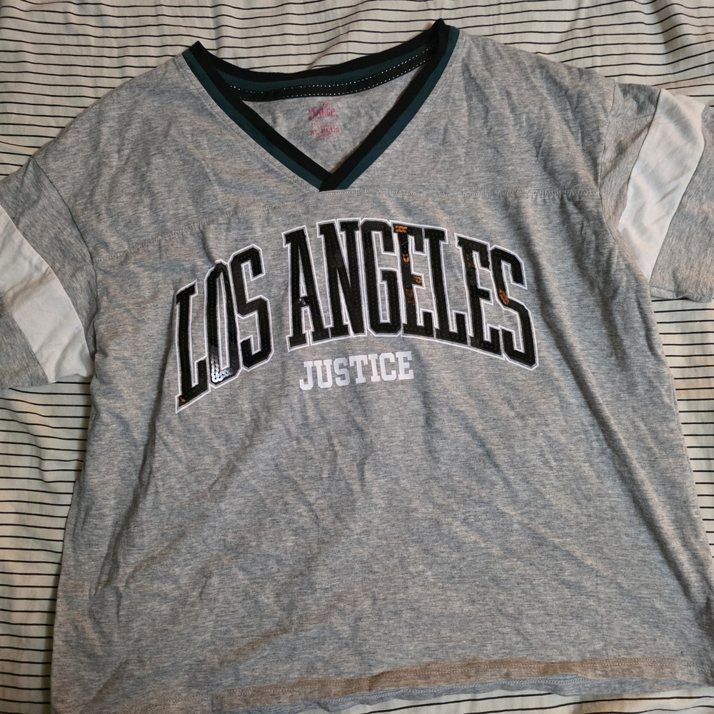 Justice Gray Kids Los Angeles Graphic Tee